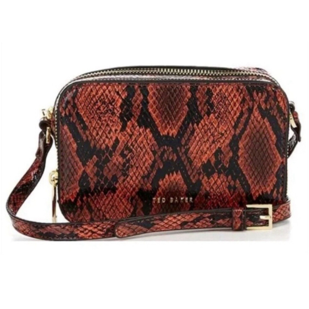 Ted Baker London Stina Camera Bag Brown Faux Leather